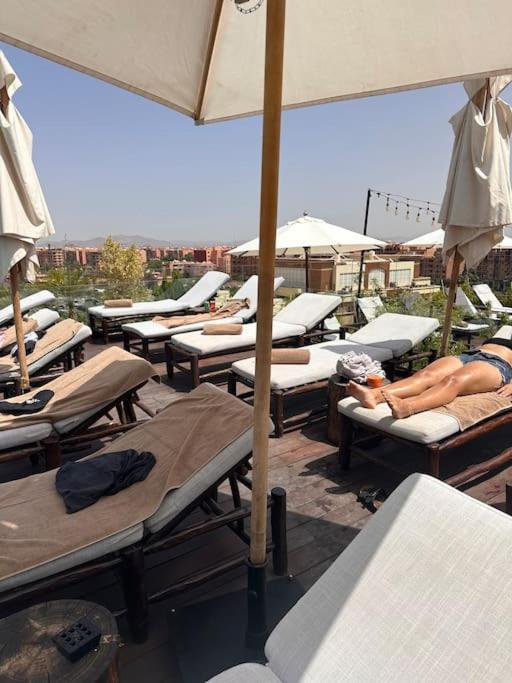 Appartement Centre Gare Gueliz Chic Et Cosy De Marrakech Marrakesh Exterior foto